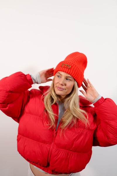 RED CHEETAH BEANIE – KAXI.co